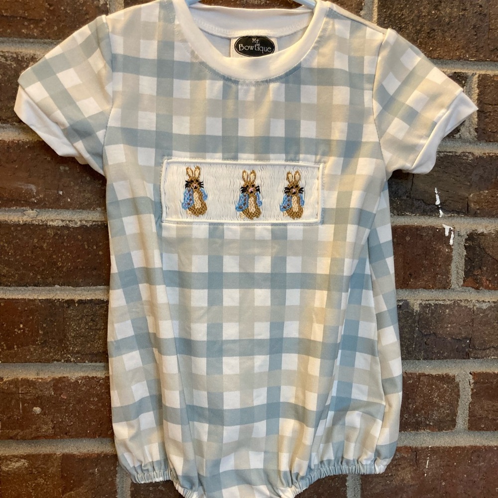 Easter Bunny Smocked Bubble